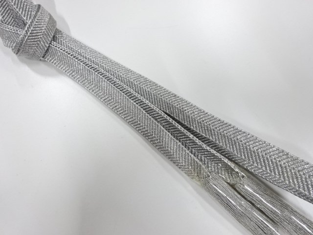 未使用品　正絹　撚り房　手組帯締め